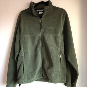 Columbia green fleece - M
